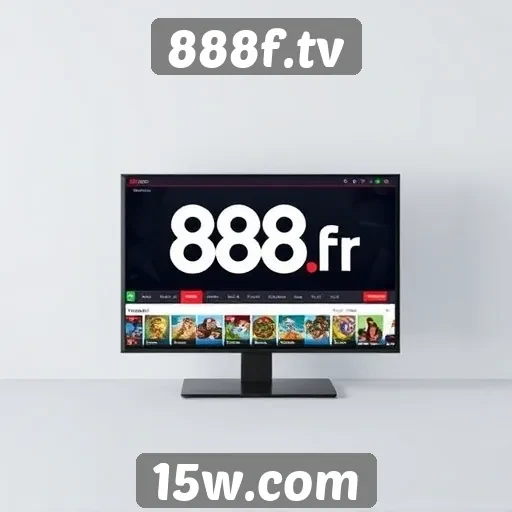 Análise da interface do site 888f.tv